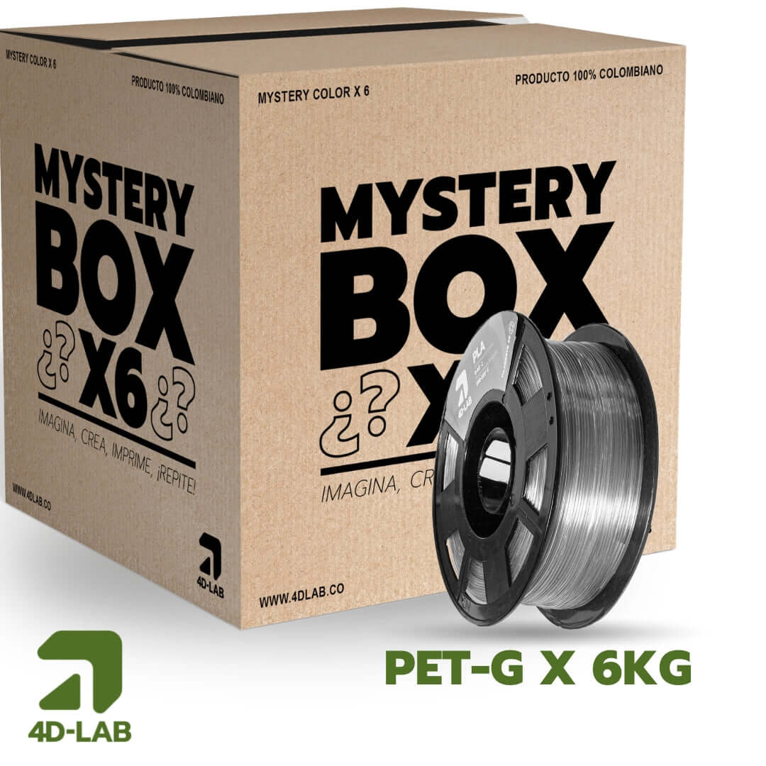 Mystery Box PLA/PET - G (6UND) - 4D - Lab México | Impresión 3D