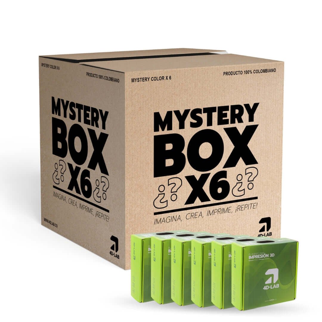 Mystery Box PLA/PET - G (6UND) - 4D - Lab México | Impresión 3D