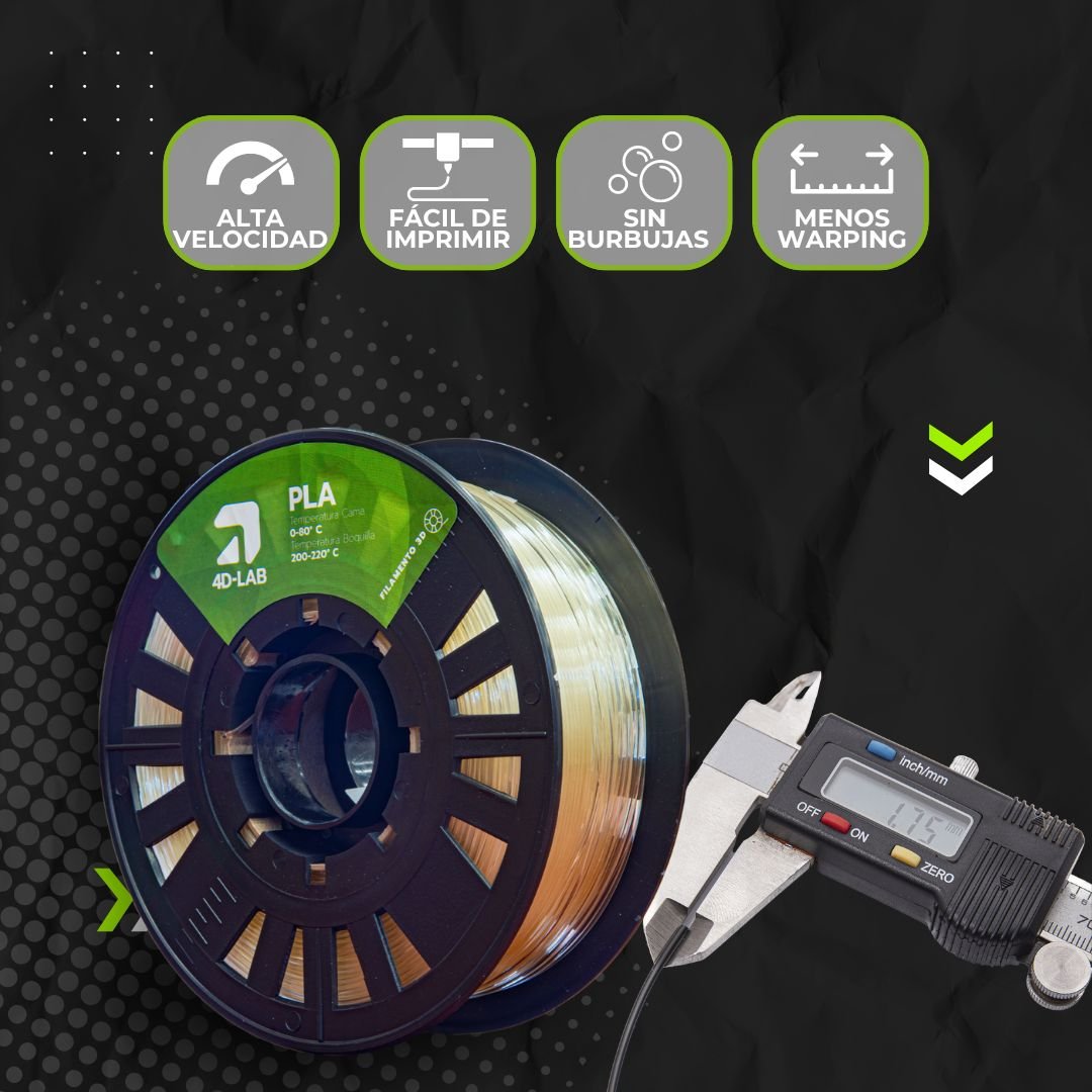 PLA PACK 6KG - 4D - Lab México | Impresión 3D